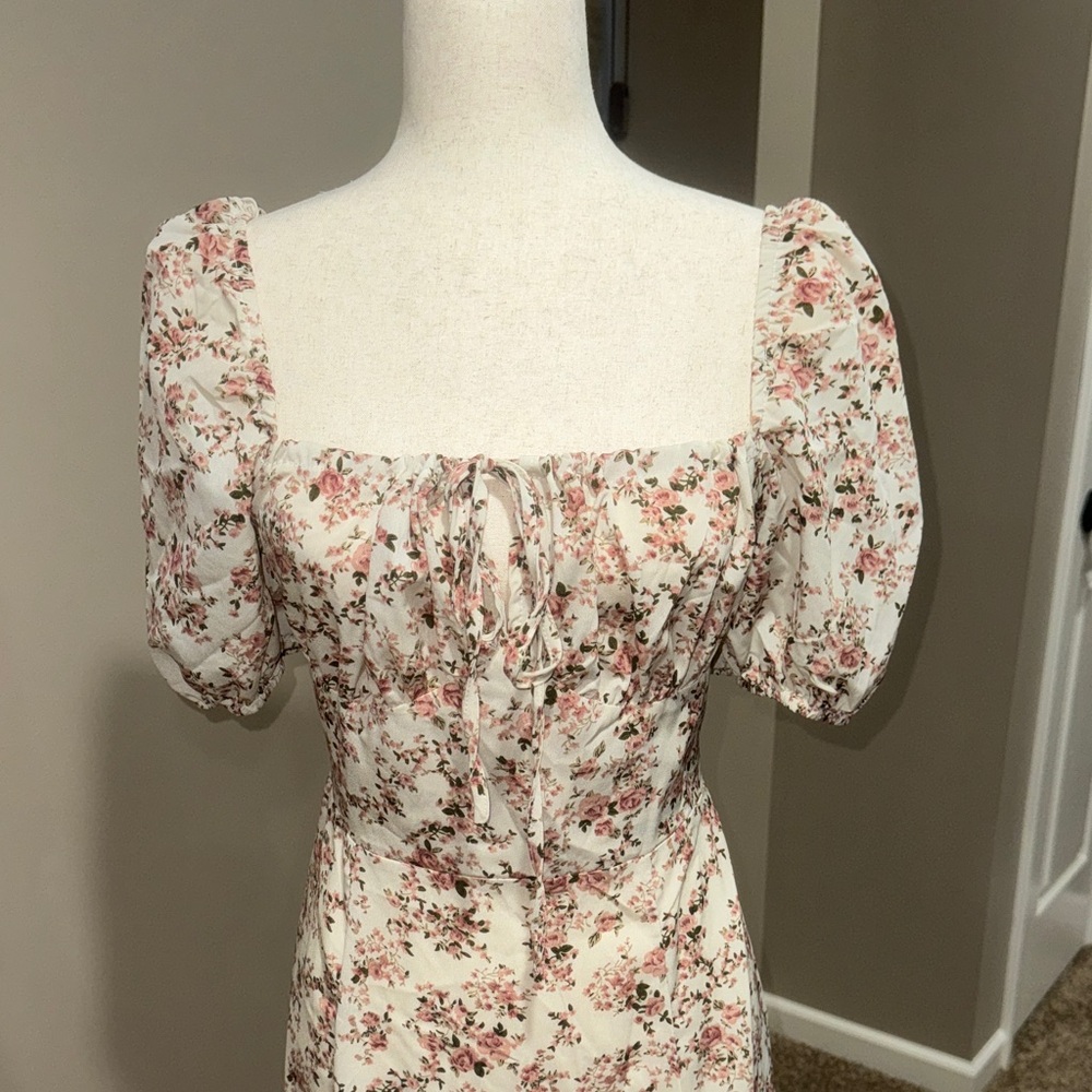 Floral Puff Sleeve Dress